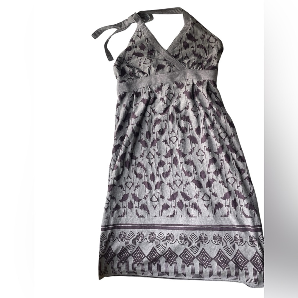 Athleta Women's Purple Balsa Burnout Halter Dress